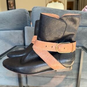 Ted Baker Socorri Tan Leather Buckle Women's Ankle Boot